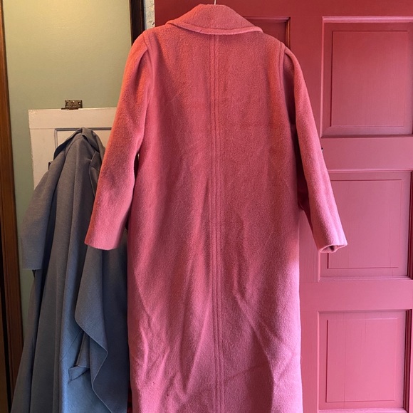 Vintage pink midi trench coat medium - Picture 5 of 10
